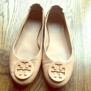 Nude Tory Burch Flats